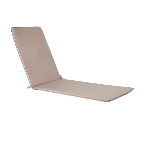 Däckstolsdyna 55x190x2,5 cm Beige Tyg