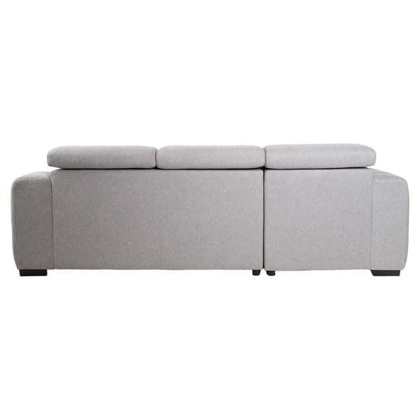 Hörnbäddsoffa ODELIA 248x159x84 cm Grå Förvaring