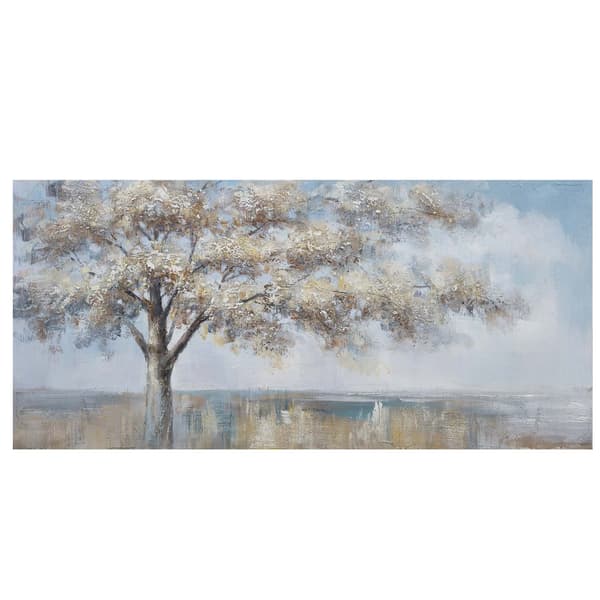 Oljemålning 70x150 cm Träd