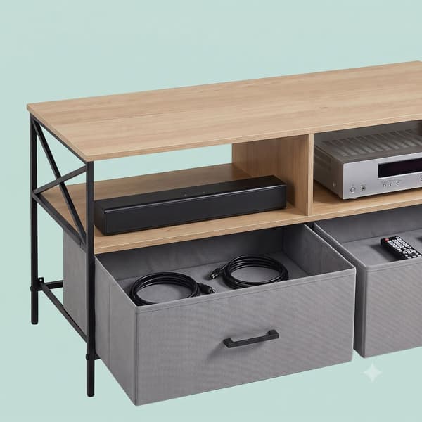TV-lowboard med opbevaring, Kodustaar