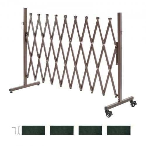 Udvidelig afspærring, 340,4x102,8 cm, metal
