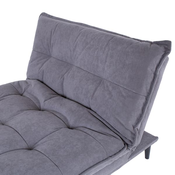 Soffa Säng SPRY 193x92x89 cm Grå Sammet