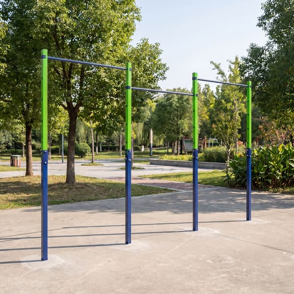 Pull-up bar højdejusterbar 5 niveauer 80-172 cm blå