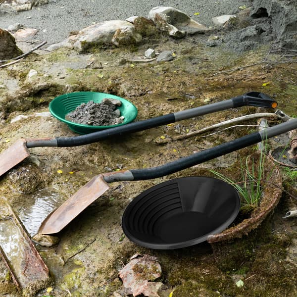 Guldvaskningsfat set, 8x38 cm, Svart, Plast, Kodustaar