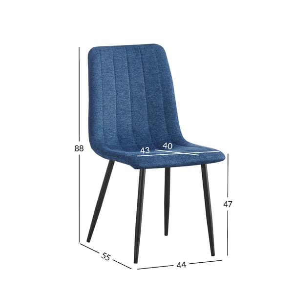 Stol MILKE 44x55x88 cm Blå