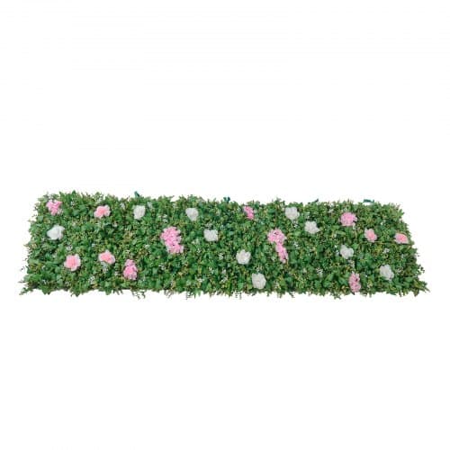 Blomstervæg Baggrund, 61x243,8 cm, Grøn, 3D Silke Blomsterpanel