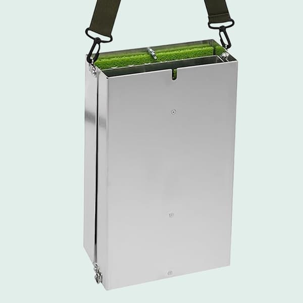 Sluice Box 6,5x35x127 cm Silver Aluminium Fällbar, Kodustaar