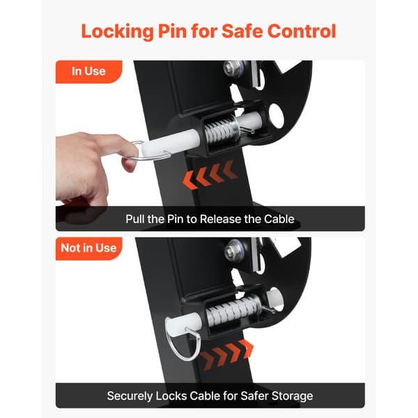 Svejsningskabeltromle 41,5x25x67 cm Stål