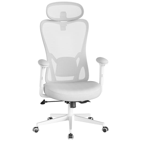 Kontorstol 70x70x113-130 cm Grå