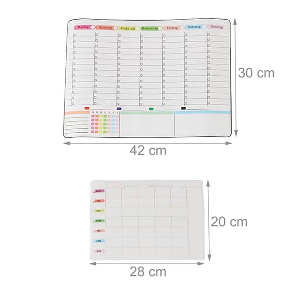 Whiteboard-set, 30x42 cm, Vit, Plast, Kodustaar