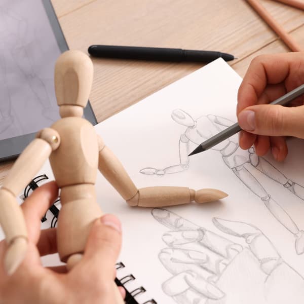 Mannequin, 32x8x7 cm, Brun, Kodustaar