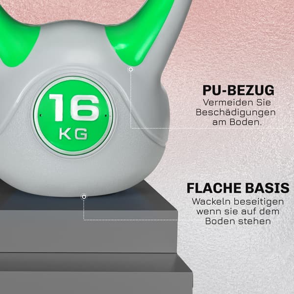 Kettlebell 27x17x31 cm Grön