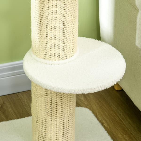 Kattträd, 45x45x91 cm, Creme
