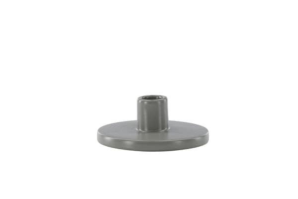 Lysestage Bette 12x5 cm Grå Stentøj