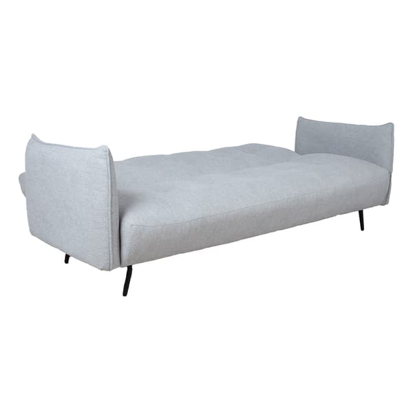 Soffa Säng LANDER 202x82x82 cm Ljusgrå Tyg