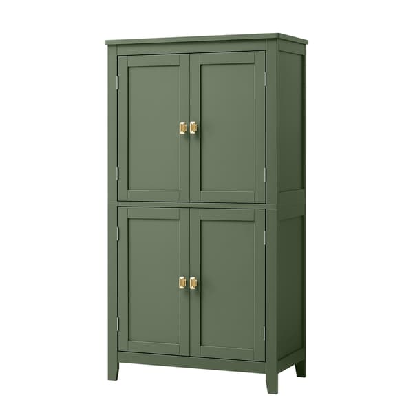 Badeværelsesskab 30x60x110 cm Grøn MDF