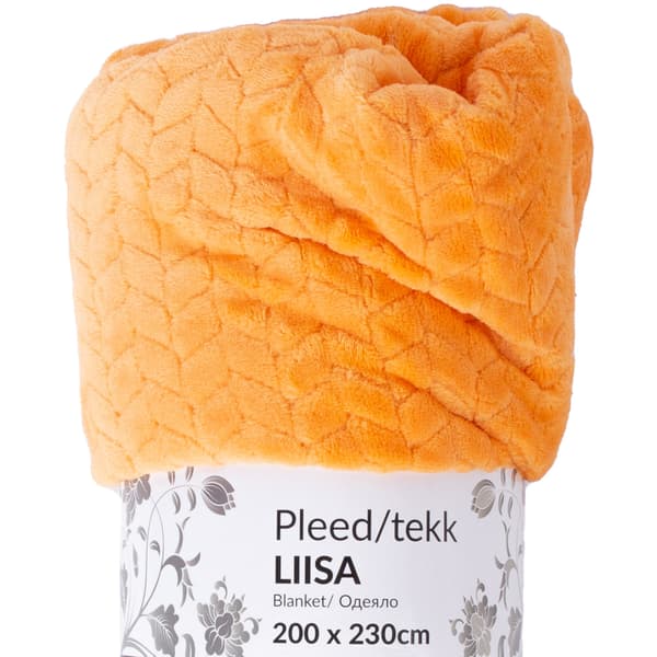 Tæppe 200x230 cm Orange Polyester