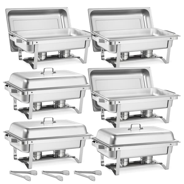 Chafing Dish Set, 6-pack, 61,5x34,5x32,5 cm, rostfritt stål