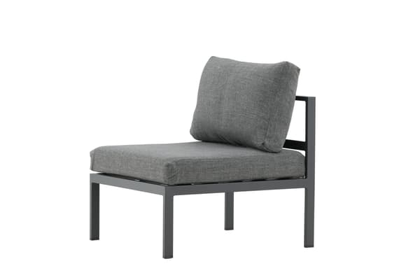 Lounge stol midtersektion 70x70x30 cm sort