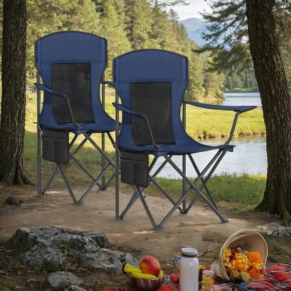 Campingstol, 51,5x86,5x97 cm, Blå