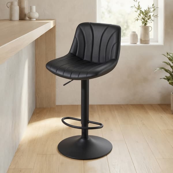 Makeup skammel justerbar højde 46,5x43x88-108 cm sort