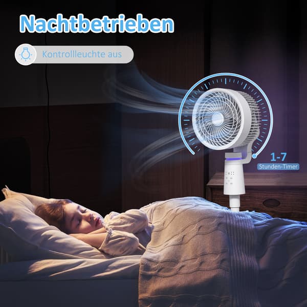 Gulvventilator 31x31x95 cm Hvid