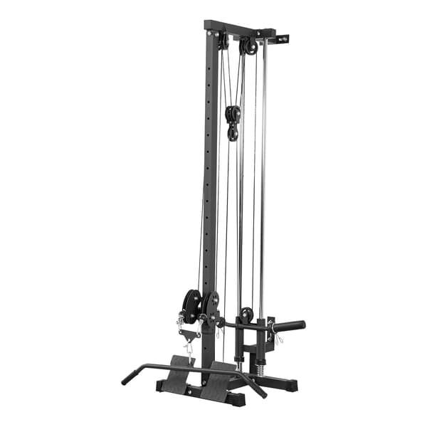 Kabelmaskin 3-i-1 Rodd Lat Pulldown 77,5x76x201,5 cm Svart Stål