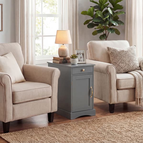 Sängbord Set, 60x35x62 cm, Grå, Trä , Star