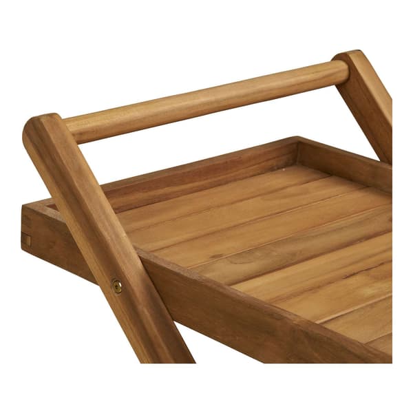 Serveringsvagn 86x50x81 cm Naturlig Teak