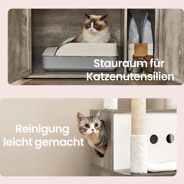Kattträd 80x49x170 cm Greige