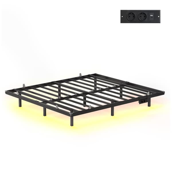 Sengestel 180x200 cm Sort Metal