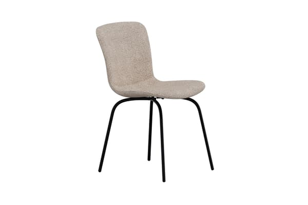Spisebordsstol Linus 2-pak Beige Bouclé