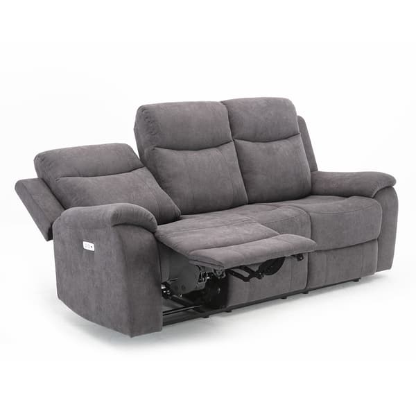 Lænestol Sofa MILO 209x96x103 cm Gråt Stof
