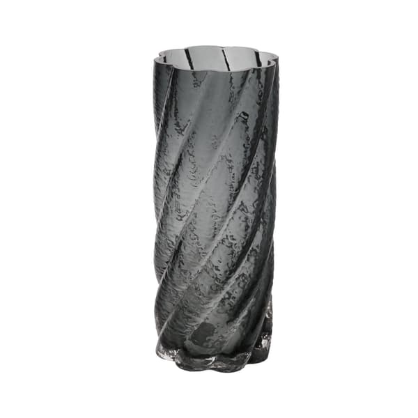 Maljakko 10x25 cm Harmaa Lasi