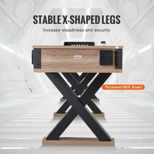 Shuffleboardbord 350x71x81 cm 2-i-1 spelset