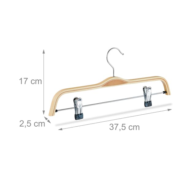 Byxgalgar set, 17x37,5x2,5 cm, Brun, Kodustaar