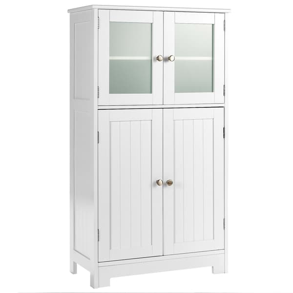 Badeværelsesskab til opbevaring 58x30x109 cm sort