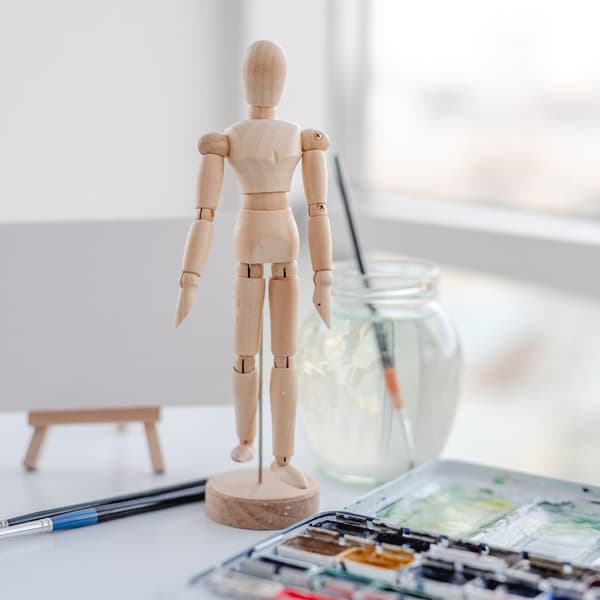 Mannequin, 32x8x7 cm, Brun, Kodustaar
