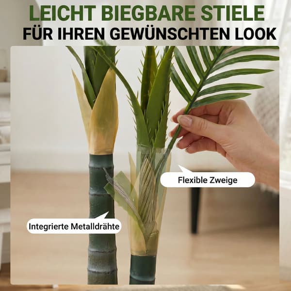 Kunstig Palmetræ 150 cm Grøn Plastik