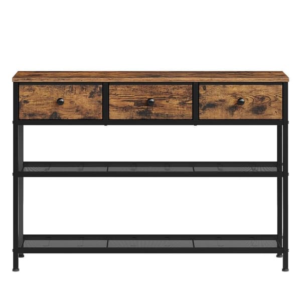 Konsolbord, sidebord med 3 stofskuffer