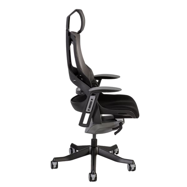 Kontorstol WAU 70x70x112-129 cm Sort Grå