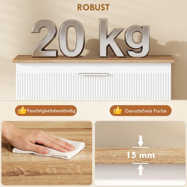 Badeværelsesskab 80x40x60 cm Hvid MDF