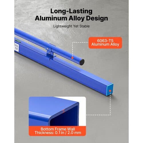 Betonsliber 1200 mm Aluminiumlegering Blå