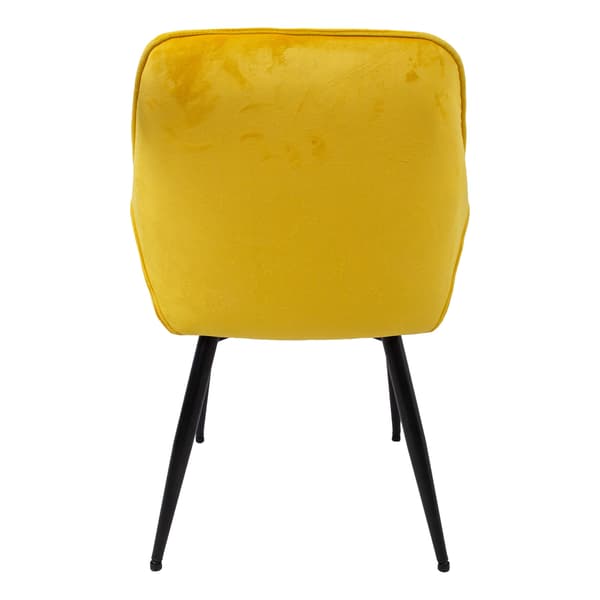 Stol BRITA 58x63x83 cm gul sammet