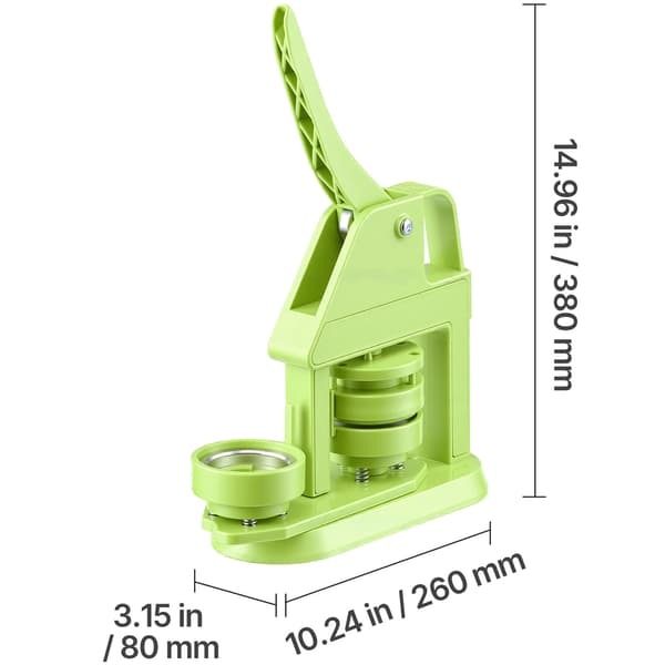 Knappmaskin 26x8x38 cm Grön Plast