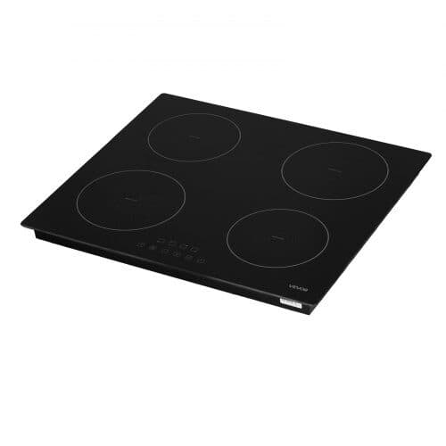 Induktionskogeplade 4 kogeplader 59x52x5,5 cm sort