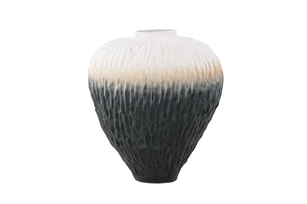 Vase Pane 29x34 cm Beige Keramik
