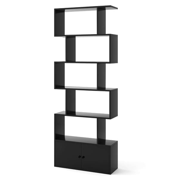 Bogreol, 70x23x183 cm, Sort , Star