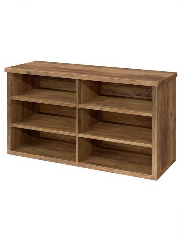 Skobænk 29,5x100x50 cm Brun MDF