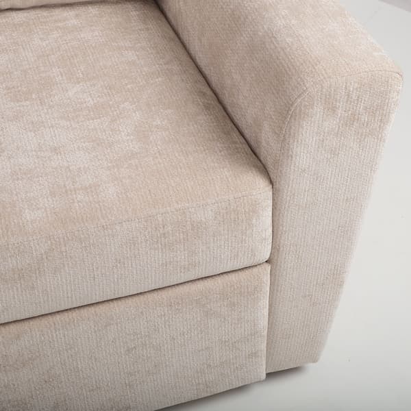 Hörnbäddsoffa INGA 217x160x88 cm Beige Tyg
